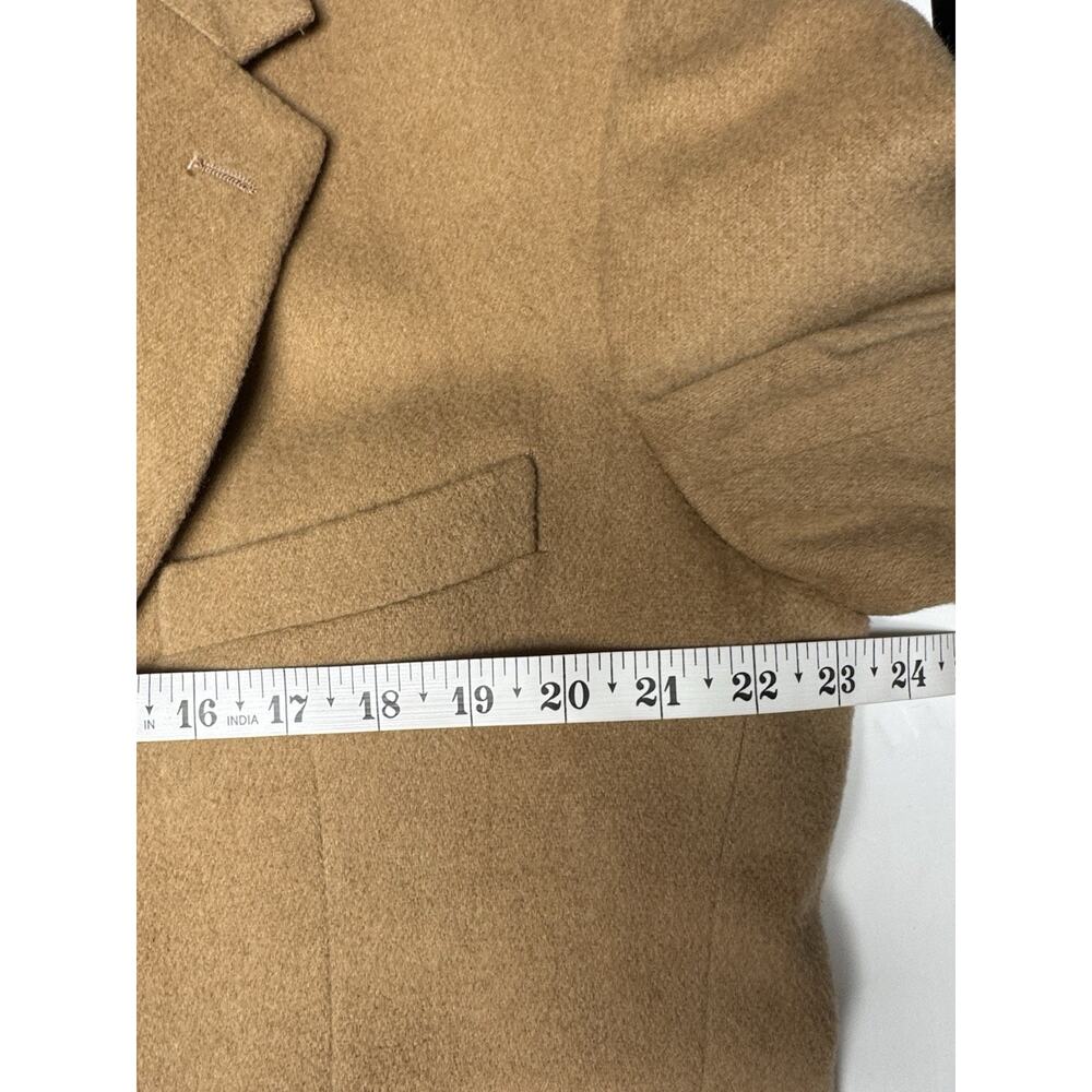 Camel‎ Hair Sport Coat Blazer Men’s 44R Tan Club Room Charter Club - Picture 10 of 12